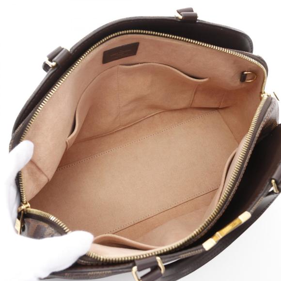 Louis Vuitton Brown Kensington Handbag Ebene Bag Brown Bowling - Picture 3 of 8